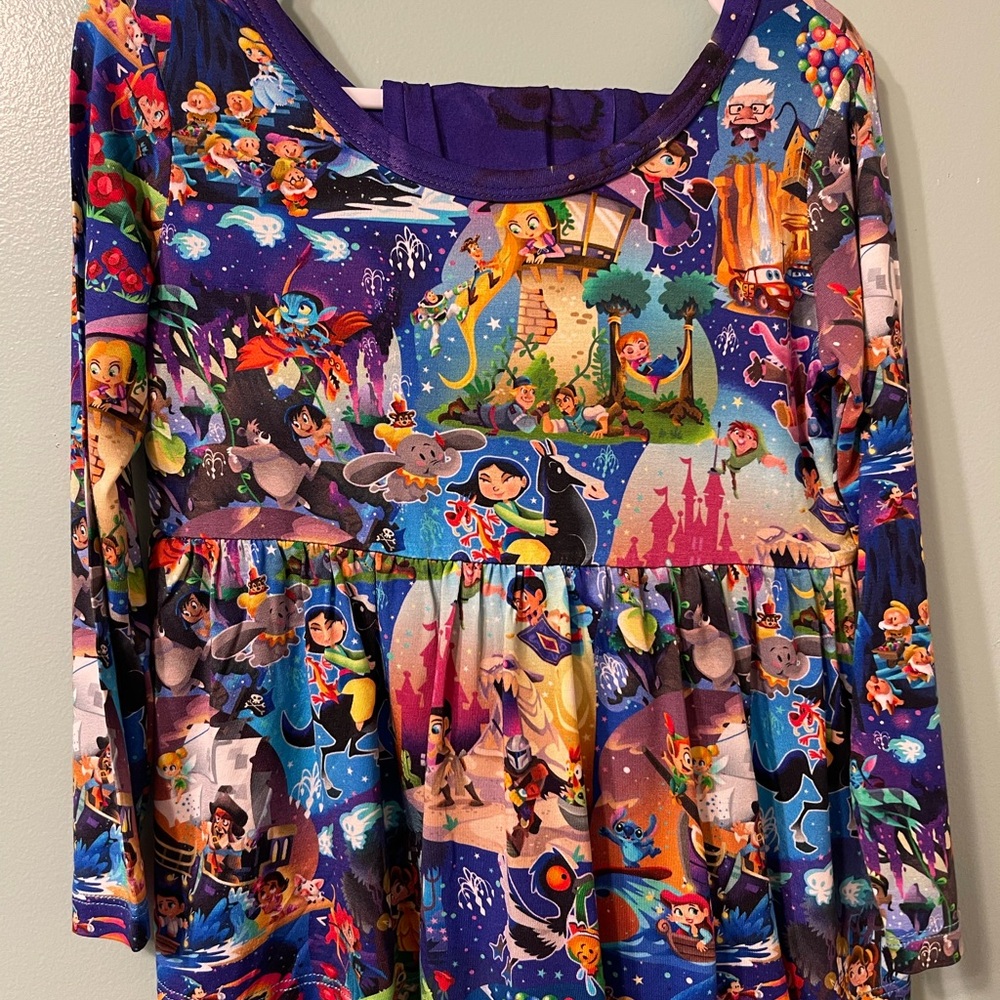 7/8 Riley Grace Peplum & Leggings Disney Mash up